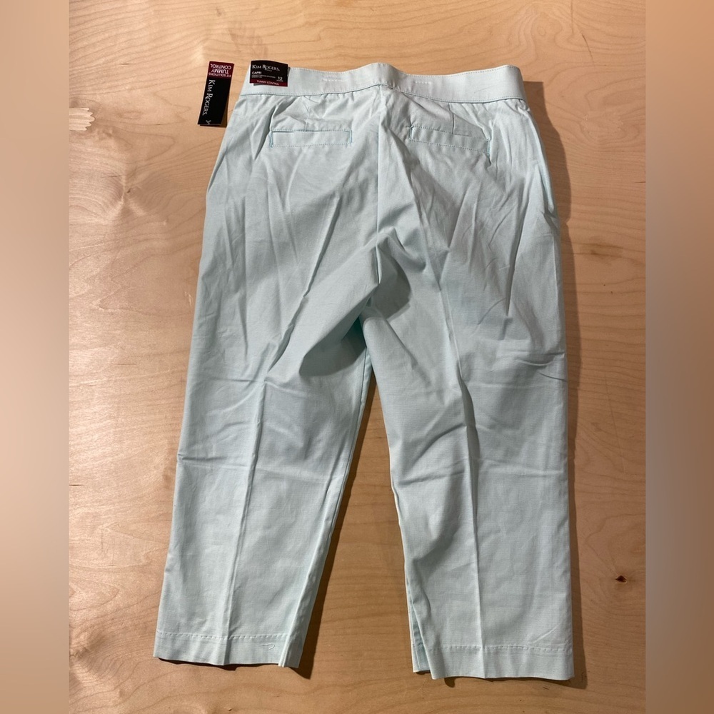 Kim Rogers Aqua Capris Pants 12 (QE) - Picture 10 of 10